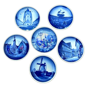 Royal Copenhagen Mini Flow Blue Plaques (Set of 6)
